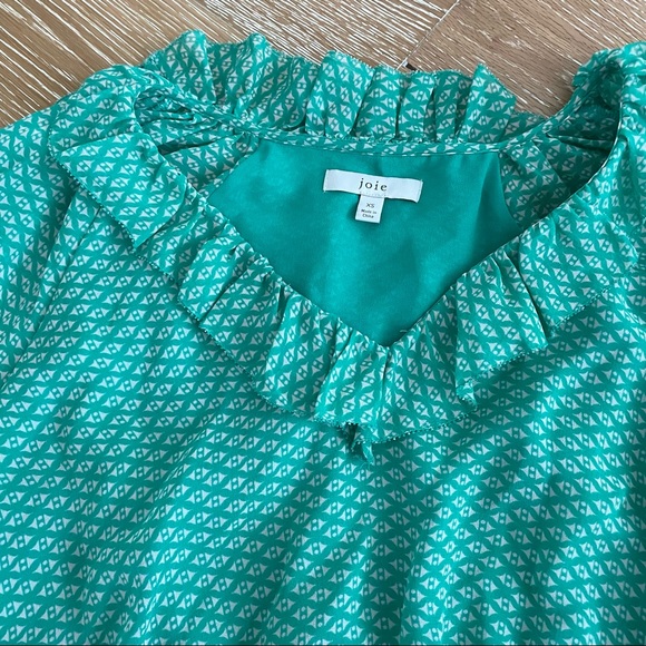joie turquoise blouse - Picture 3 of 3